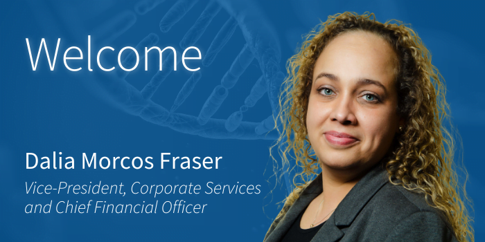 Welcome | Dalia Morcos Fraser Vice-President, Corporate Services and Chief Financial Officer